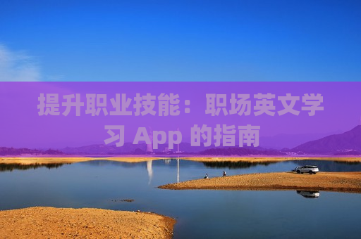 提升职业技能：职场英文学习 App 的指南